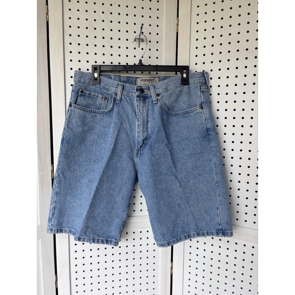 Wrangler Men's 34 Light‎ Wash Denim Shorts 100% Cotton